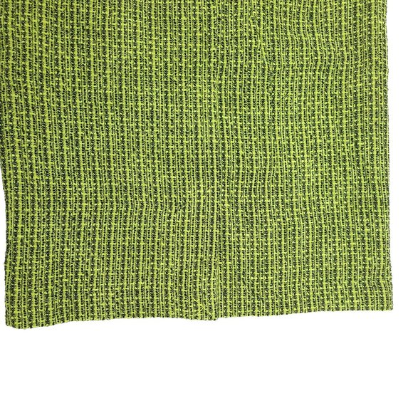 Evan Picone Straight Skirt Womens Size 10 Side Zipper Fashion Belt Green Nubby - Picture 6 of 12